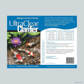 USA-made UltraClear Clarifier packaging on shelf.