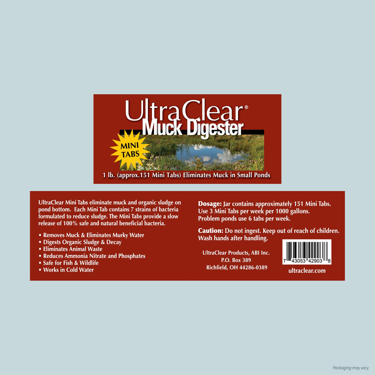UltraClear Made in USA reinforces trusted pond care heritage.