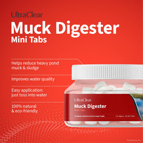 UltraClear sinking tablets demonstrate efficient bottom treatment for clearer water.