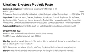 UltraCruz digestive-support paste overview suggests stress-related feeding support.