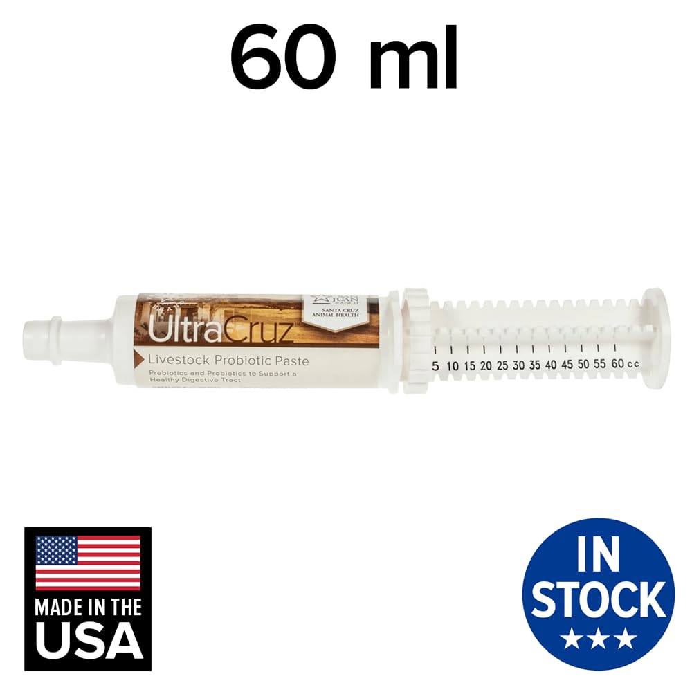 UltraCruz paste dosing application demonstrates precise oral delivery for livestock.