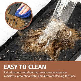 UltraLegend boot mat easy-clean surface, rinse to refresh