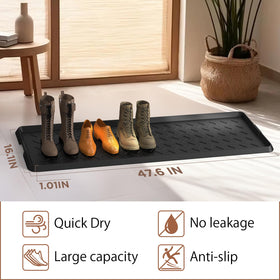 UltraLegend boot tray brush close-up shows built-in cleaning aid for footwear