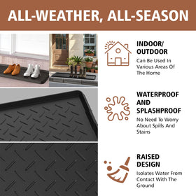 UltraLegend boot tray raised edge design helps prevent spills