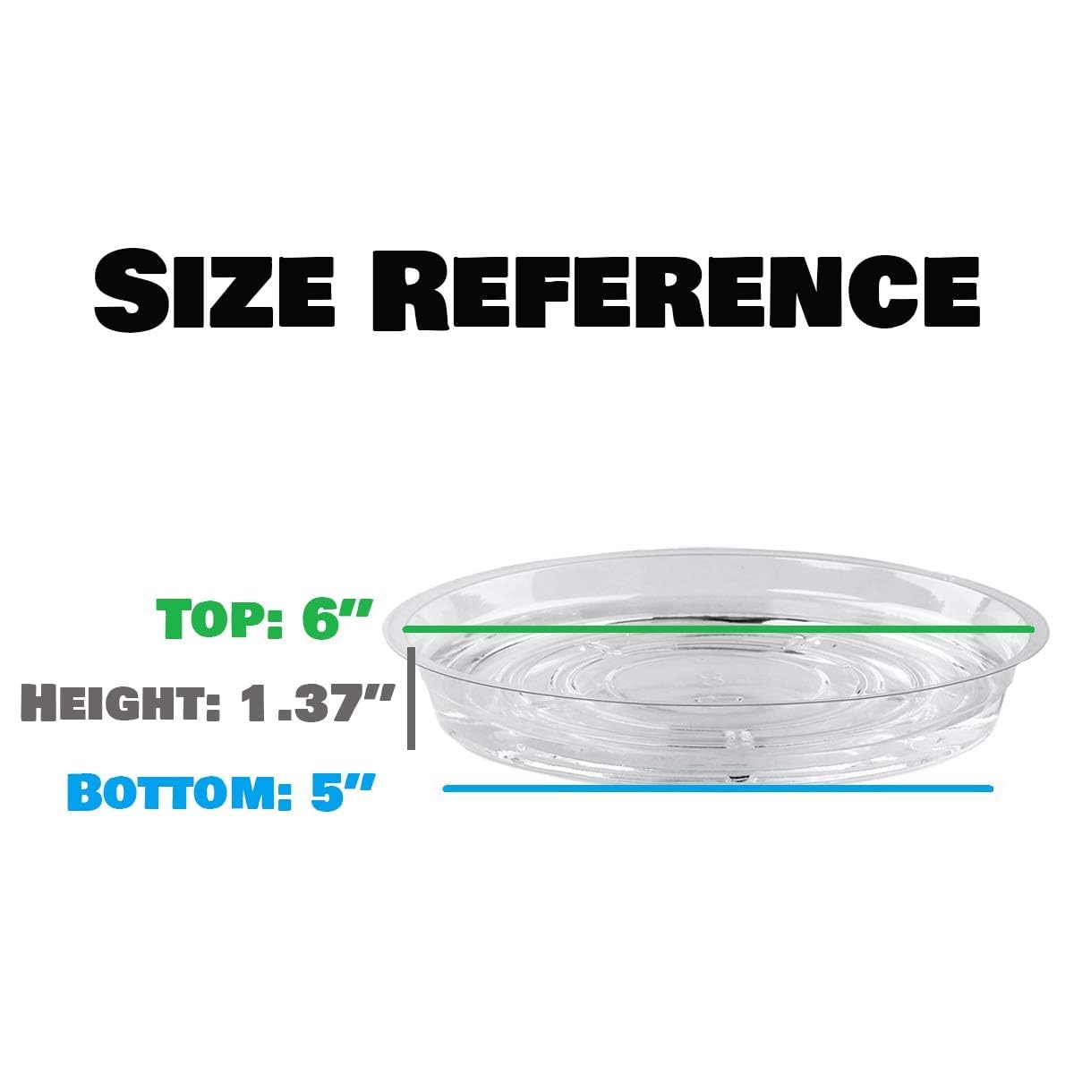 UltraOutlet BPA-free recyclable saucers support eco-friendly planter setups.