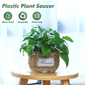 UltraOutlet BPA-free recyclable saucer for eco-friendly indoor gardening