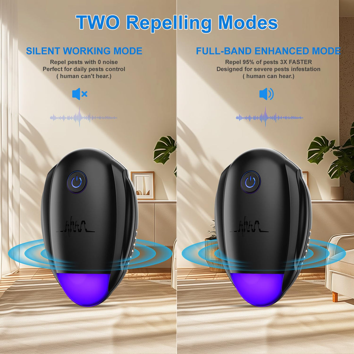 Ultrasonic Repellent 3d surround sound projection across room