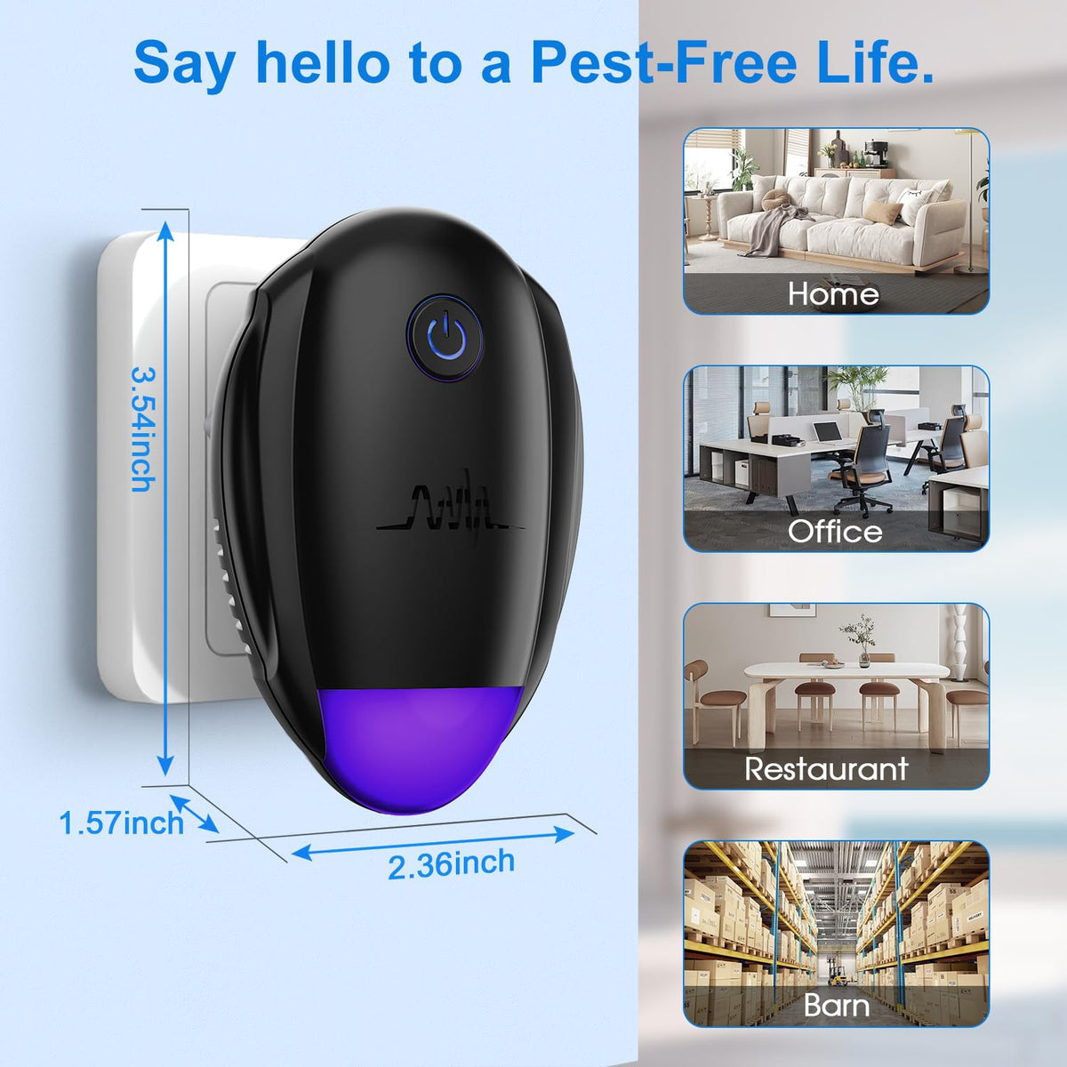 Ultrasonic Repellent pet-safe design suitable for households