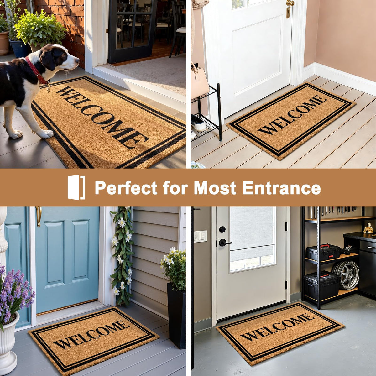 ULTSOFE mat suited for indoor or outdoor use across entrances.