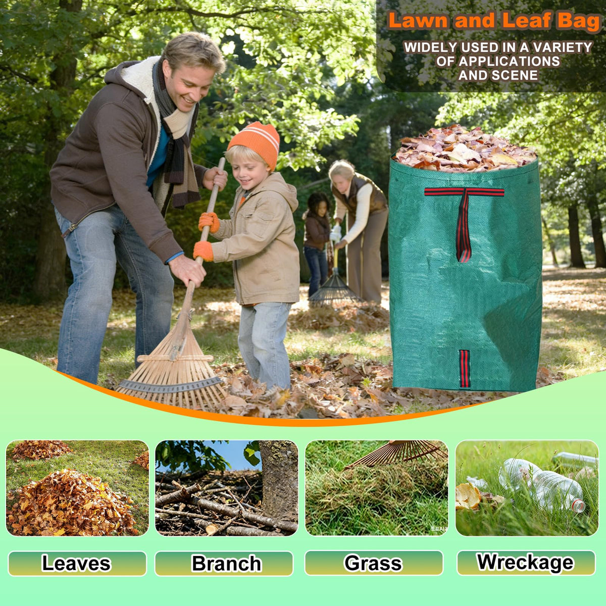 UmBgodn high-density PP material bag is tear resistant and durable.