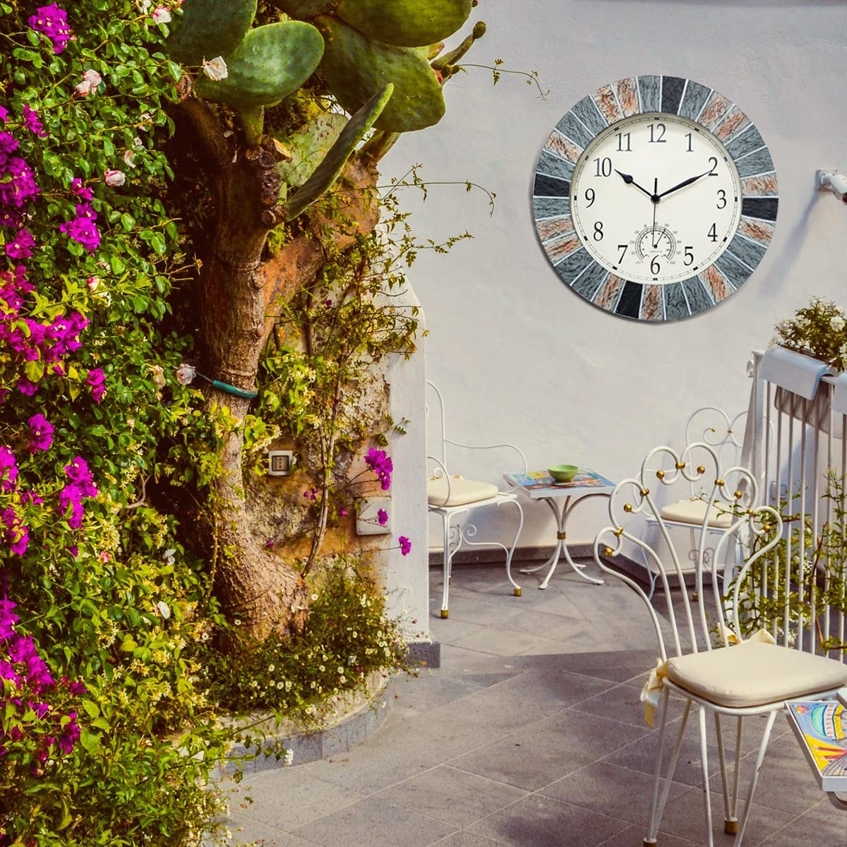 UMEXUS gift-ready outdoor clock suitable for housewarmings and birthdays