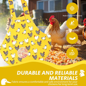 Umisun 13.5 by 13.5 inch bag fits most chickens.