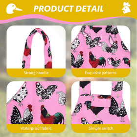 Umisun chicken carrier with waterproof interior protects during transport.