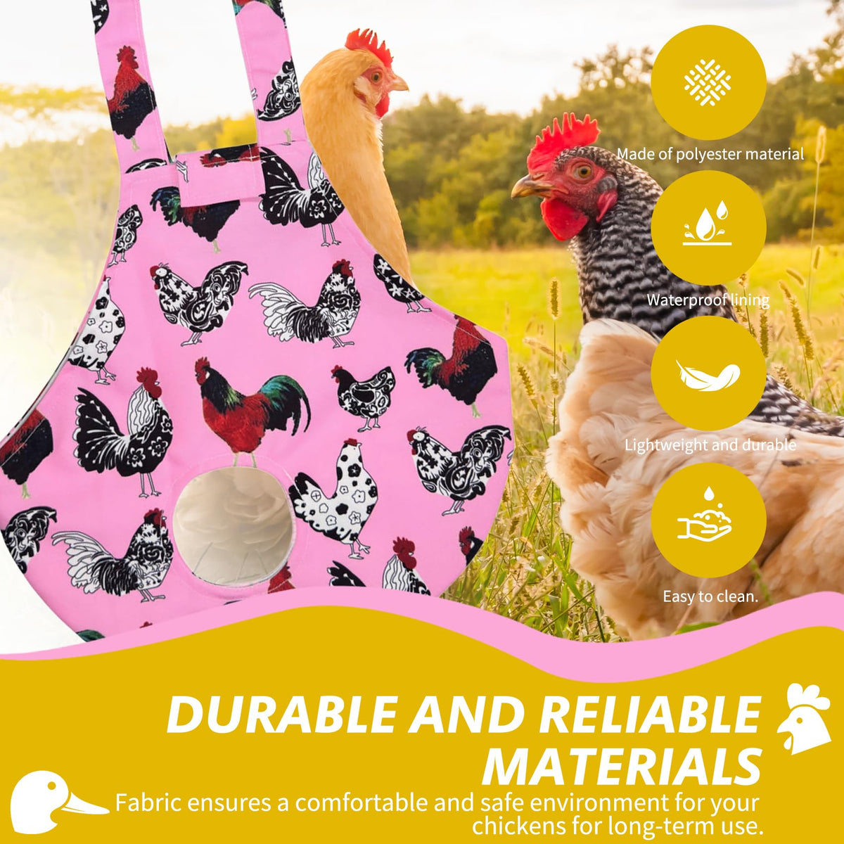 Umisun durable polyester chicken bag ensures secure handling.