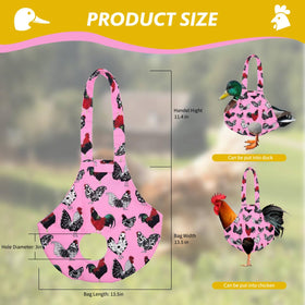 Umisun pink chicken holder bag with side handle for easy transport.