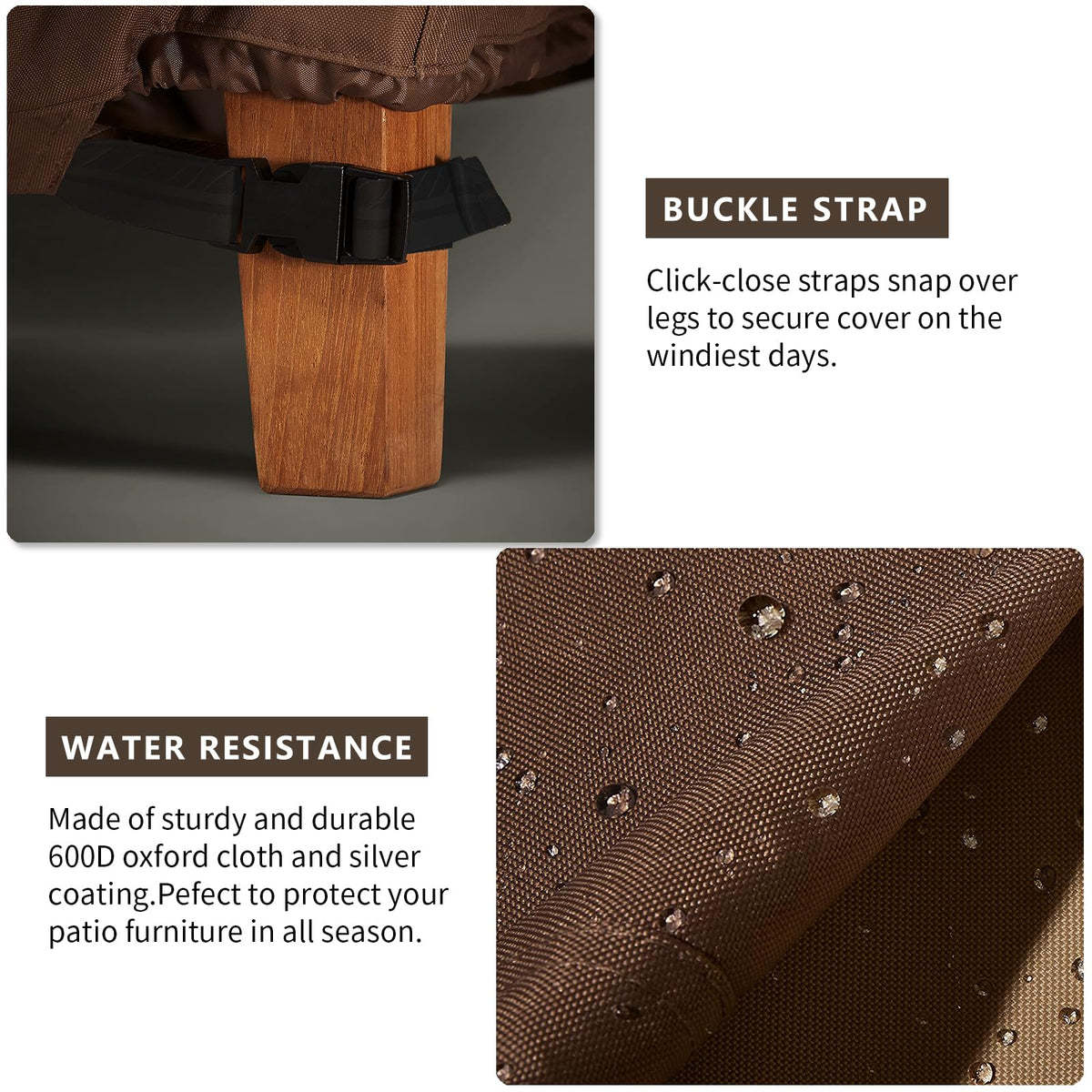 UNARK durable fabric that resists wear and cleans easily.