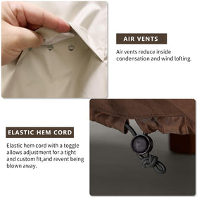 UNARK easy-care cover suitable for storage and backyard use.