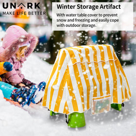 UNARK Water Table Cover waterproof material safeguards the surface.