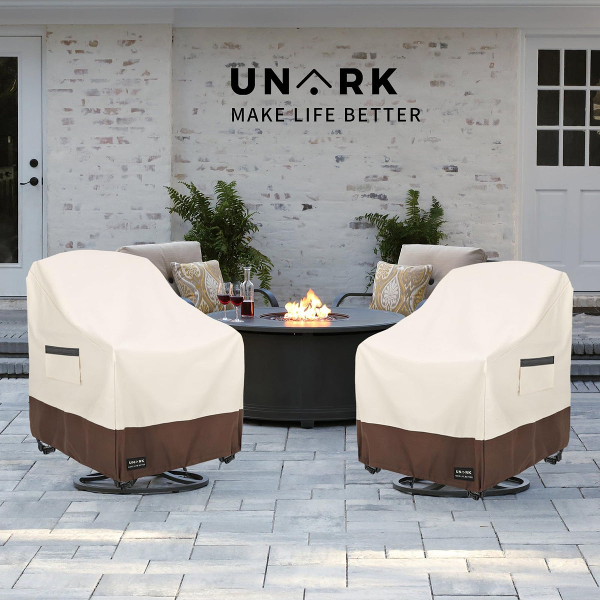 UNARK waterproof polyester laminate close-up showing durable protection against moisture.