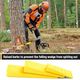 UNCO 10-inch wedge ready for larger trees and tougher cuts.
