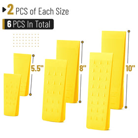 UNCO 5.5-inch wedge showing anti-slip spikes for secure grip.