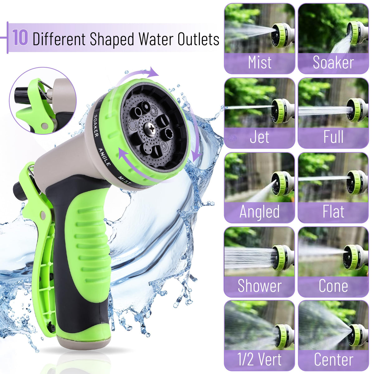 UNCO anti-kink design hose shown bending smoothly for tangle-free use