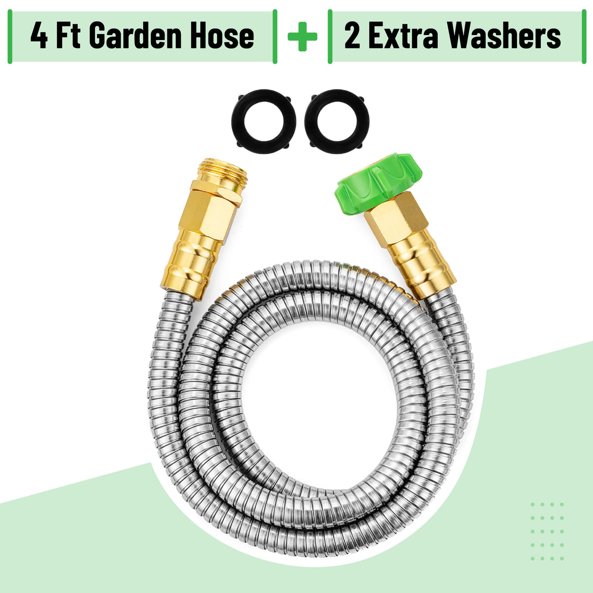 UNCO brass fittings provide kink-free connections for reliable outdoor water flow.