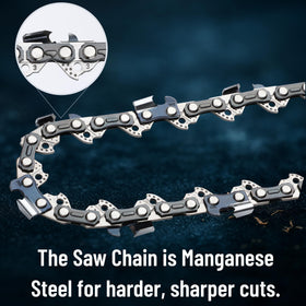 UNCO manganese steel construction for long-lasting cutting performance.
