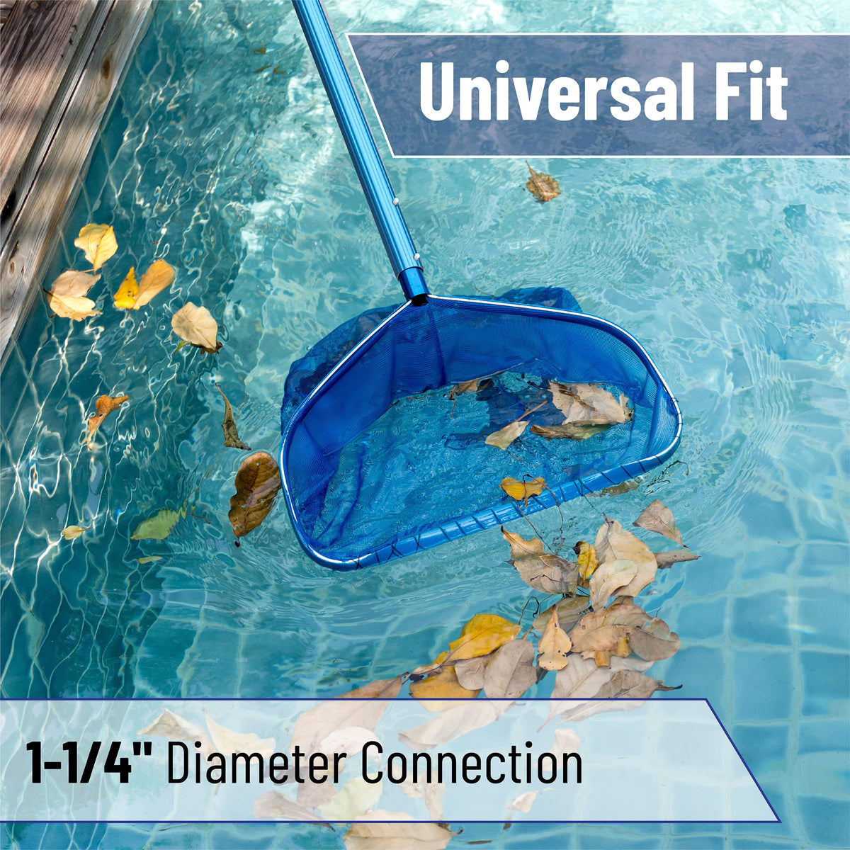 UNCO ergonomic pool pole grip reduces hand fatigue during long cleaning sessions.
