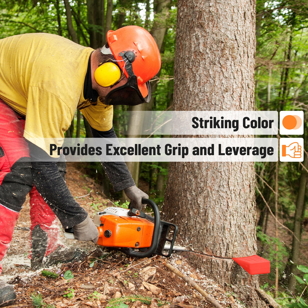 UNCO wedges in a forestry toolkit ready for job site tasks