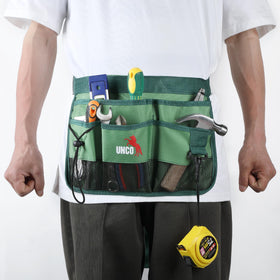 UNCO green gardening belt shown in use for organized work