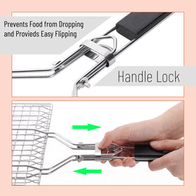 Versatile use for burgers, seafood, and vegetables on the grill.