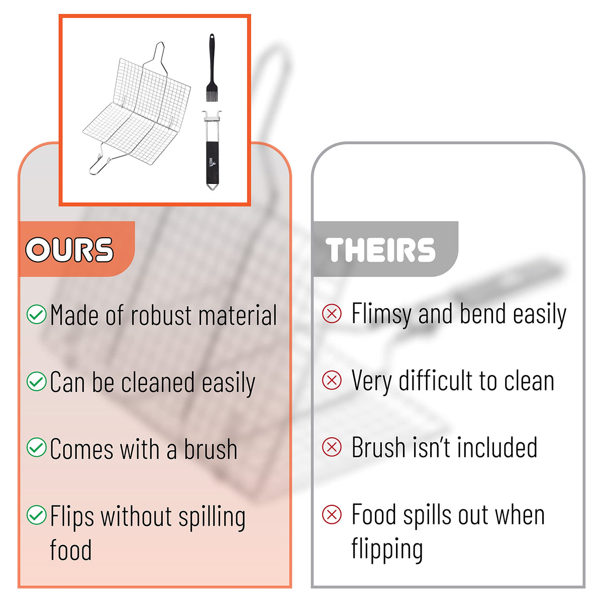 Silicone brush included for easy basting and cleanup.