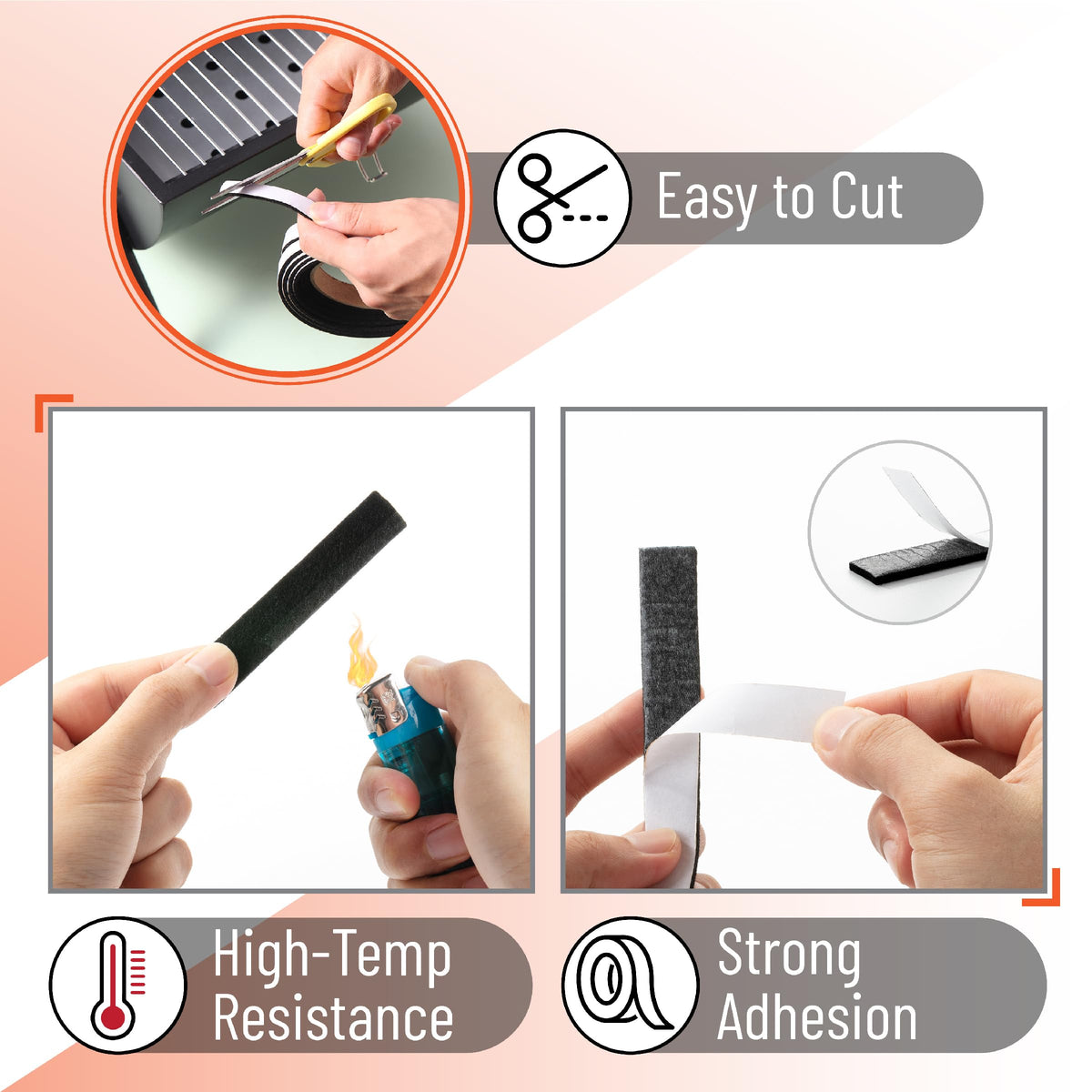 Dense polyacrylonitrile material withstands high heat up to 500°F