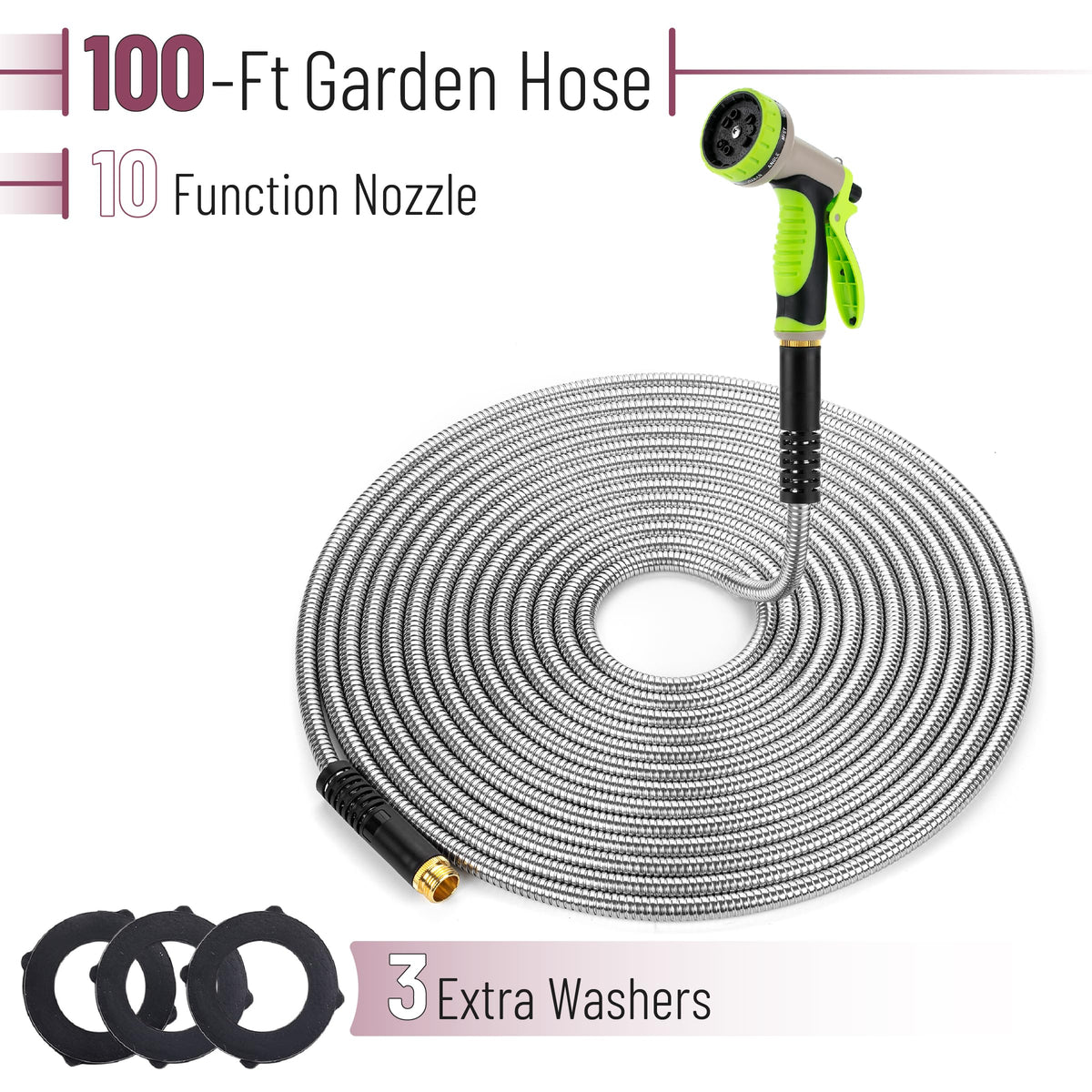 UNCO kink-free design reduces tangling during watering.