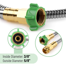 UNCO lightweight flexible hose easy to maneuver and store.