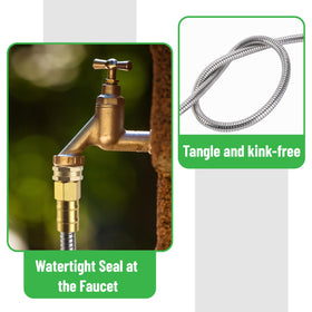 UNCO lightweight, flexible steel hose ideal for small patios and RVs