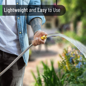 UNCO portable hose rolls up easily for tidy storage.