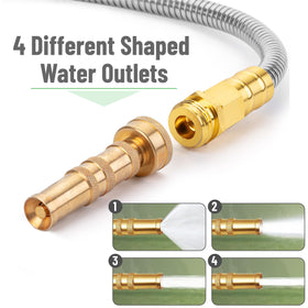 UNCO puncture and rust-resistant steel hose withstands rugged outdoor conditions.