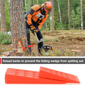 UNCO wedges feature serrated edges to resist slipping
