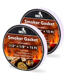 UNCO Smoker Gasket 2-pack ready to seal grill doors for consistent heat