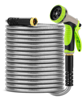 UNCO stainless steel garden hose 50ft for long reach and durability