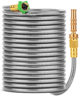 UNCO stainless steel garden hose 75ft for wide reach and efficient watering
