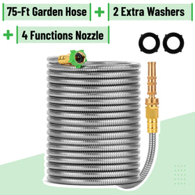 UNCO stainless steel garden hose puncture-resistant for durable outdoor tasks