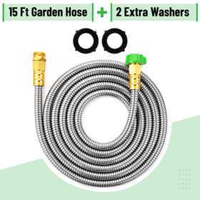 UNCO stainless steel hose with coil-friendly design for easy storage