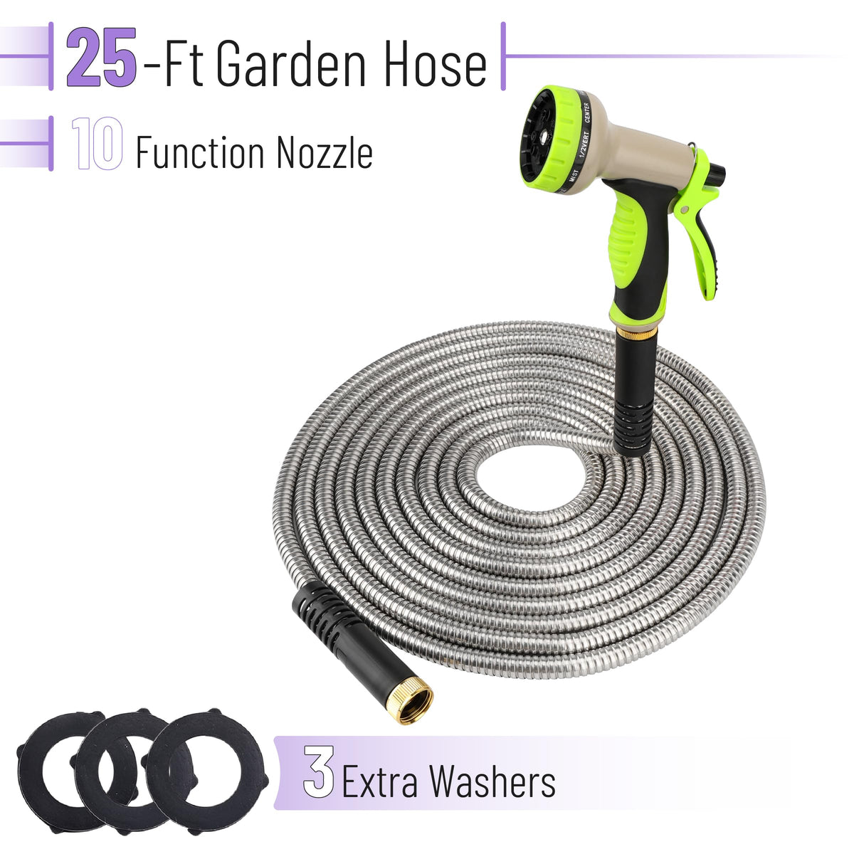 UNCO stainless steel hose outer braided wrap provides extra protection and flexibility