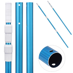 UNCO telescopic pool pole extended reach for hard-to-reach corners.