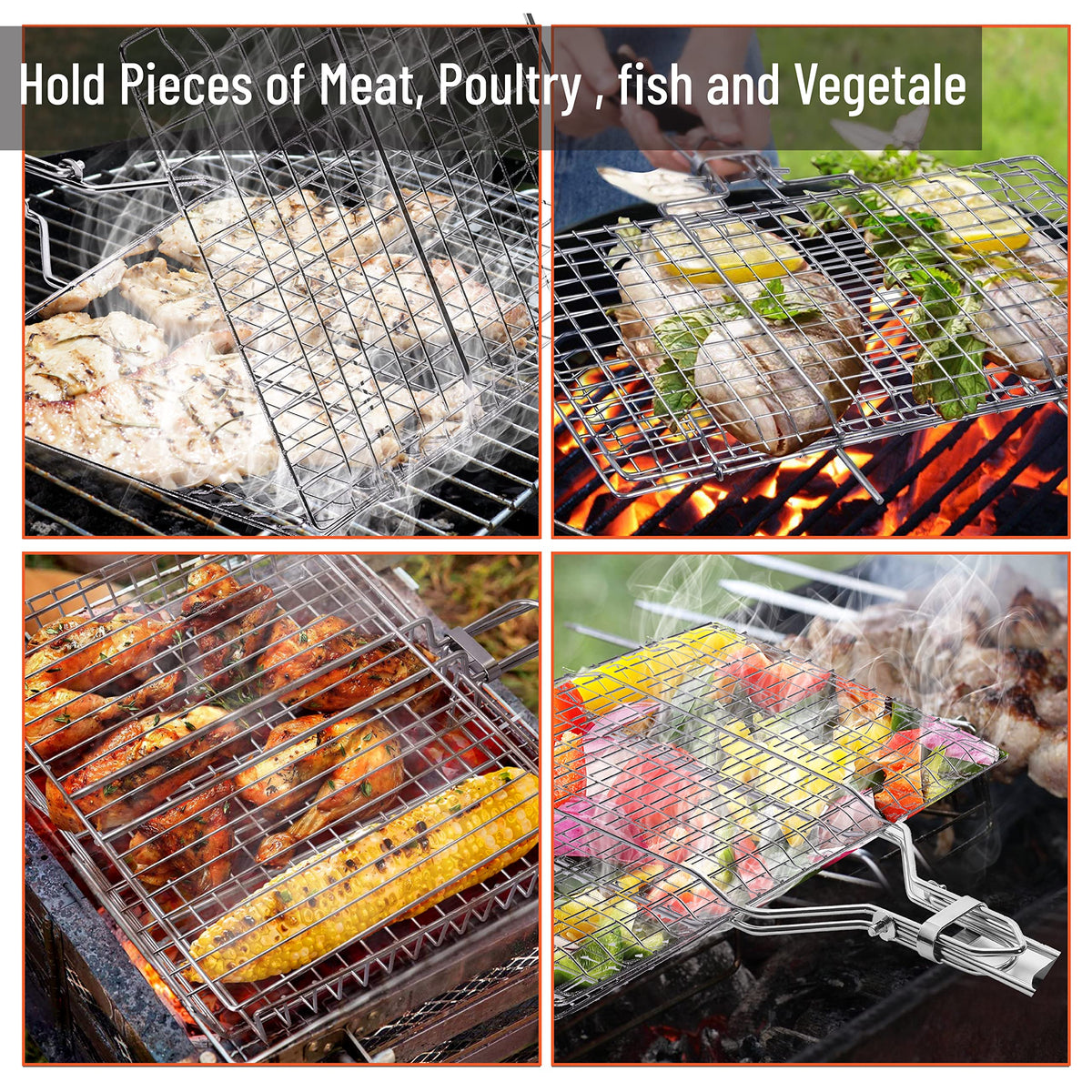 UNCO two baskets enable cooking fish and vegetables simultaneously