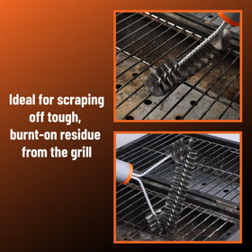 UNCO versatile grill brush for infrared and smoker grates