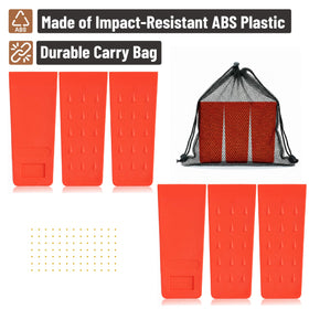 Durable plastic UNCO wedges withstand impact for rugged field use.